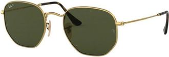 Ray-Ban Hexagonale Zonnebril - unisex - Zonnebrillen - Geel - 51 MM - Accessoires