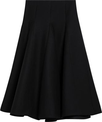 Valentino Garavani Geplooide Midi Rok - Dames - Midirokken - Zwart - XS - Rokken