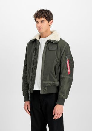 Alpha Industries Bomberjacke ALPHA INDUSTRIES B-15 III TT Two Tone, Herren, Gr. XS, schwarz (schwarz olive), Obermaterial: 100% Nylon, Futter: 100% Polyester, &Auml;rmelfut