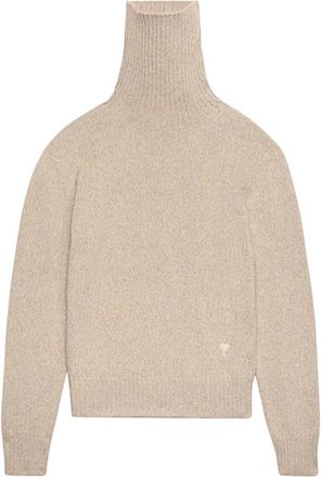Ami Truien & Vesten, Dames, Beige, L, Wol, Cashmere Turtleneck
