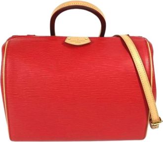 Louis Vuitton Pre-owned Weekend Bag - Dames - Vintage Weekendtas - Rood - ONE Size - Leer - Vintage