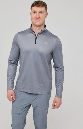 OOSC Elite Activewear 1/4 Zip Top - Grey at Nordstrom, Size Xx-Large Uk