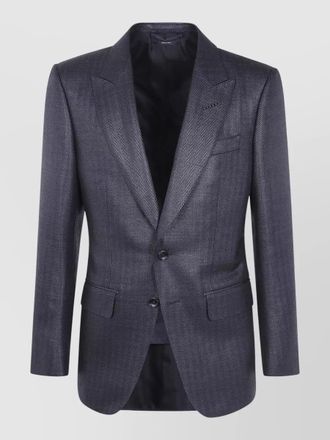 Tom Ford herringbone oconnor single breasted suit jacket