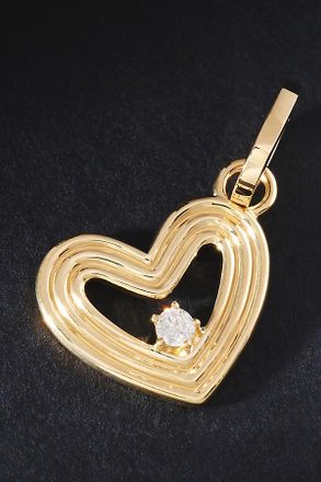 Adina Reyter Groovy Diamond Heart Hinged Charm