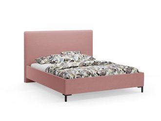 CXL by Christian Lacroix Cama con cabecero y ba&uacute;l 140x200cm de tejido boucl&eacute; rosa