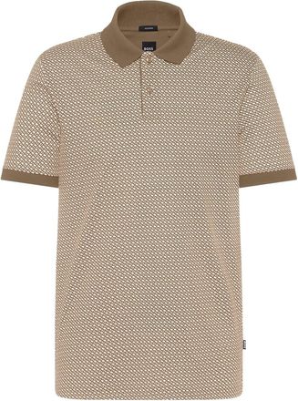 HUGO BOSS Mens Regular Fit Short Sleeve Shirt in Open Beige 282 - Size 2XL