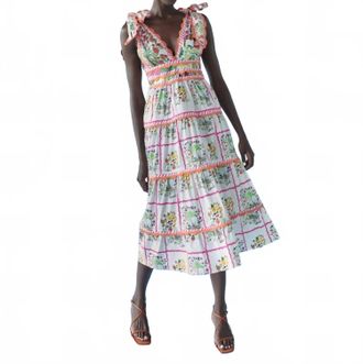 Celia B Chelili Midi Dress In Multi