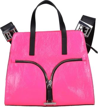Rebelle Mini Cindy Handtas - Dames - Handtassen - Roze - ONE Size - Leer - Tassen