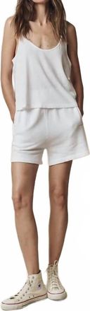 The Great. Victory Pull-On Shorts In White