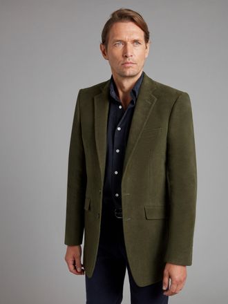 Oliver Brown Eaton Jacket - Olive Moleskin