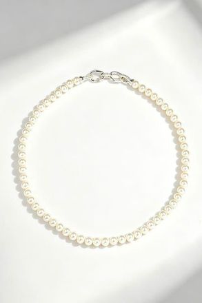 Classicharms Audrey Ocean Pearl Necklace in Silver at Nordstrom