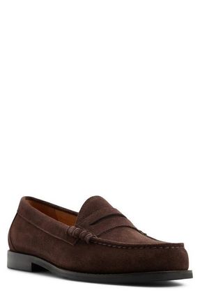G.H. Bass & Co. Berkeley Penny Loafer in Dark Brown Suede at Nordstrom, Size 10.5
