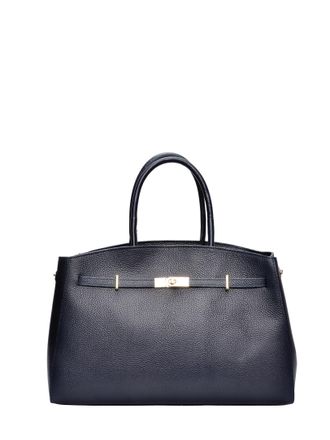 Anna Luchini Blauw Rundleer Tas