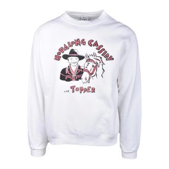 Wild Donkey Heren, Sweatshirts & Hoodies, Wit, Maat: L Katoen