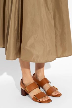 Tod's Heeled Sandals Cuoio, Womens, Brown