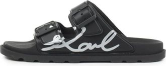 Karl Lagerfeld Kondo Tred Signia 2 Band - Dames - Sandalen - Zwart - 38 EU - Schoenen