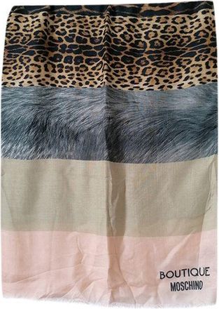 Moschino Multicolour striped shawl Size XL