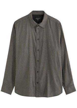 Rag & Bone Rag & Bone Matthew Checked Cotton-blend Shirt - Grey - XL
