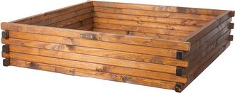OEM Jardinera Elevada De Madera 100x100x24cm Greenspot - Jardinera Elevada Para Hierbas, Flores Y Verduras - Jardinera De Madera Impregnada - Madera Palis