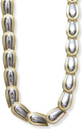 Argento Vivo All Around Convex Link Necklace in Two Tone at Nordstrom Rack