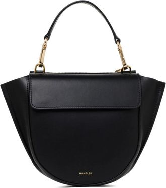 Wandler Hortensia Mini Bag - Dames - Handtassen - Zwart - ONE Size - Leer - Tassen