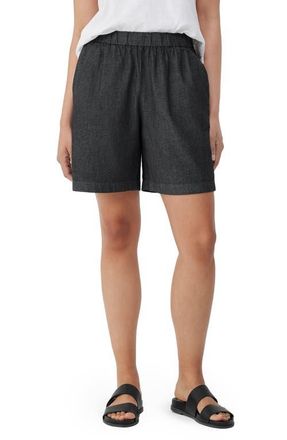 Eileen Fisher Organic Cotton Shorts in Black at Nordstrom, Size X-Small