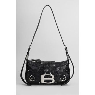 Balenciaga Essex Shoulder S Shoulder Bag In Black Leather