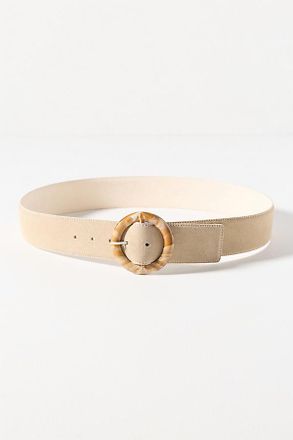 Anthropologie Alta Moda Suede Resin Belt