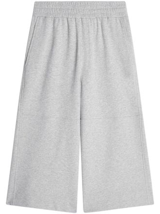 Dries Van Noten Cropped Wide-Leg Trousers with Elastic Waistband