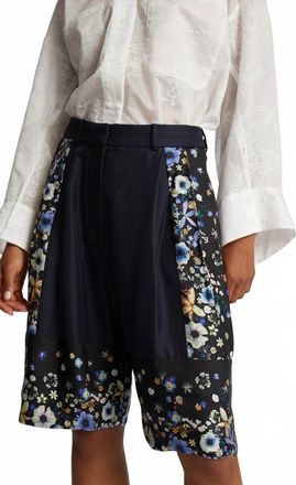 Munthe Fabiane Floral Print Shorts In Navy