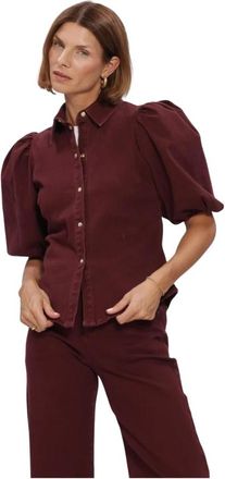 Janice Overhemden, Dames, Rood, L, Katoen, Lars Blouse
