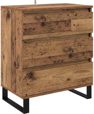 vidaXL Sideboard with Drawer Old Wood 60 x 35 x 70 cm Engineered Wood vidaXL
