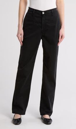 AG - Adriano Goldschmied Clove Trouser Pants in Sulfur Black at Nordstrom Rack, Size 25
