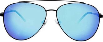 Kreedom Mens Wyoming Polar Sunglasses In Smoke W/ Real Ice Blue Revo