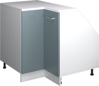 Vicco Armario Para Techo Inclinado Armario De Esquina Rion, Gris Azulado, 75.6 X 81.6 Cm Con 1 Puerta, Carcasa Del Armario 60 Cm De Profundidad, Vicco