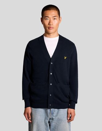 Lyle & Scott Lyle And Scott Mens Cotton V-Neck Cardigan - Size: 34