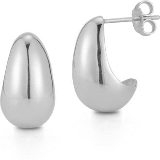 Glaze Jewelry Sterling Silver Polished Dome Earrings