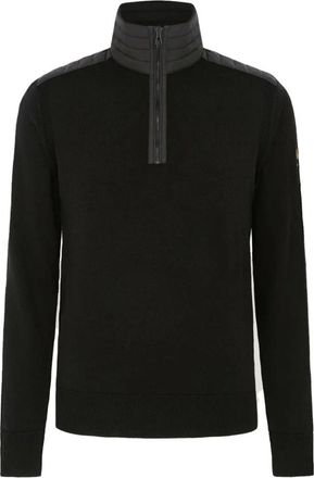 Belstaff Turtlenecks, male, Black, 3XL, Kilmington 1/4 Zip Jumper