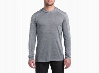 K&uuml;hl Engineered Pull Over Hoodie In Heather Grey