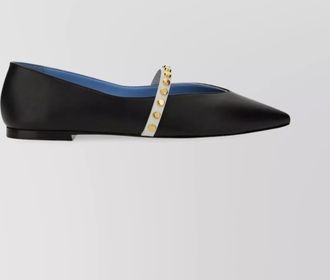 Alexander McQueen leather ballerina shoes