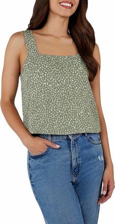 Matty M Back Button Square Neck Tank in Sage at Nordstrom Rack, Size X-Small