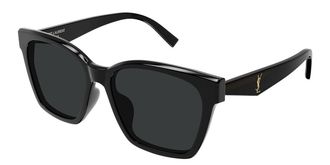 Saint Laurent SL M171/F Asian Fit 001 Womens Sunglasses Black Size 57 - Free RX Lenses - Free RX Lenses