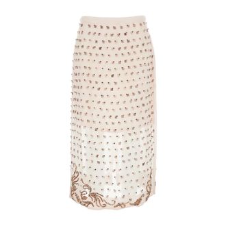 Dries Van Noten Dames, Rokken, Roze, Maat: S Viscose