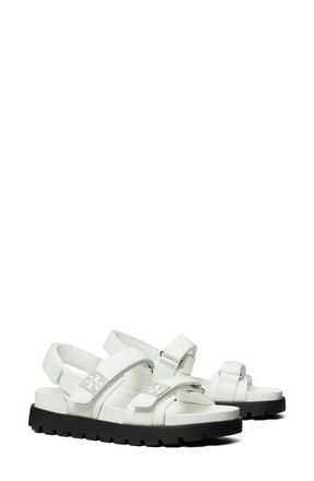 Tory Burch Mellow Sport Sandal in Bianco /Silver at Nordstrom, Size 10.5