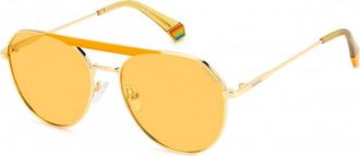 Polaroid Womens PLD 6211 57 LPE Sunglasses - Gold - One Size