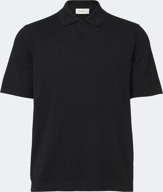 Lisa Yang Keir cotton and cashmere polo shirt
