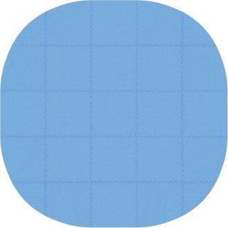 vidaXL Tapete Para Piscina 25 Uds. &Oslash; 292 Cm Redondo Espuma Eva Azul Vidaxl