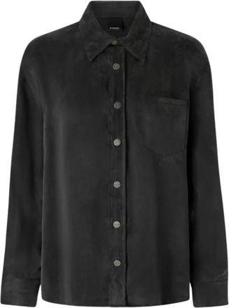 Pinko Careser Shirt - Dames - Zomerjassen - Zwart - M - Jassen