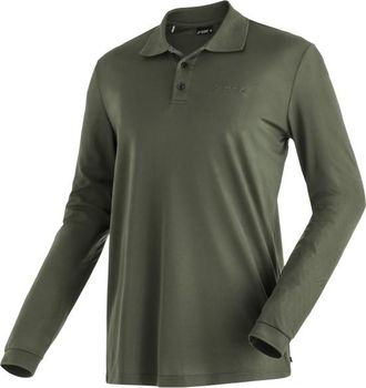 Maier Sports Ulrich L/S Polo-Shirt f&uuml;r Herren | oliv