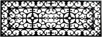 Imports Decor Decorative Rubber Stair Tread Mat - Square Pattern Non-Slip Step Cover for Indoor Outdoor Stairs, Waterproof